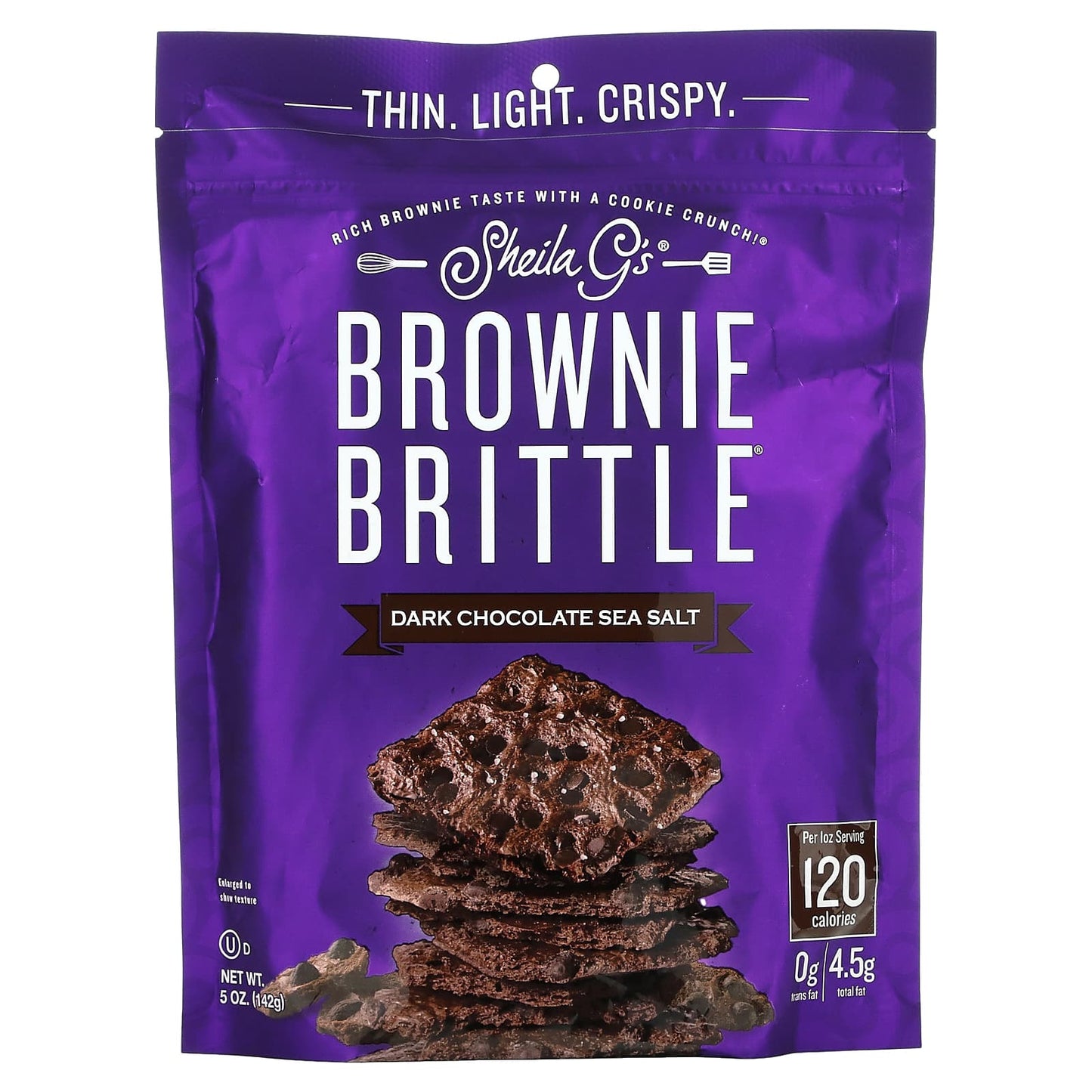 Brownie Brittle Dark Chocolate Sea Salt 142g