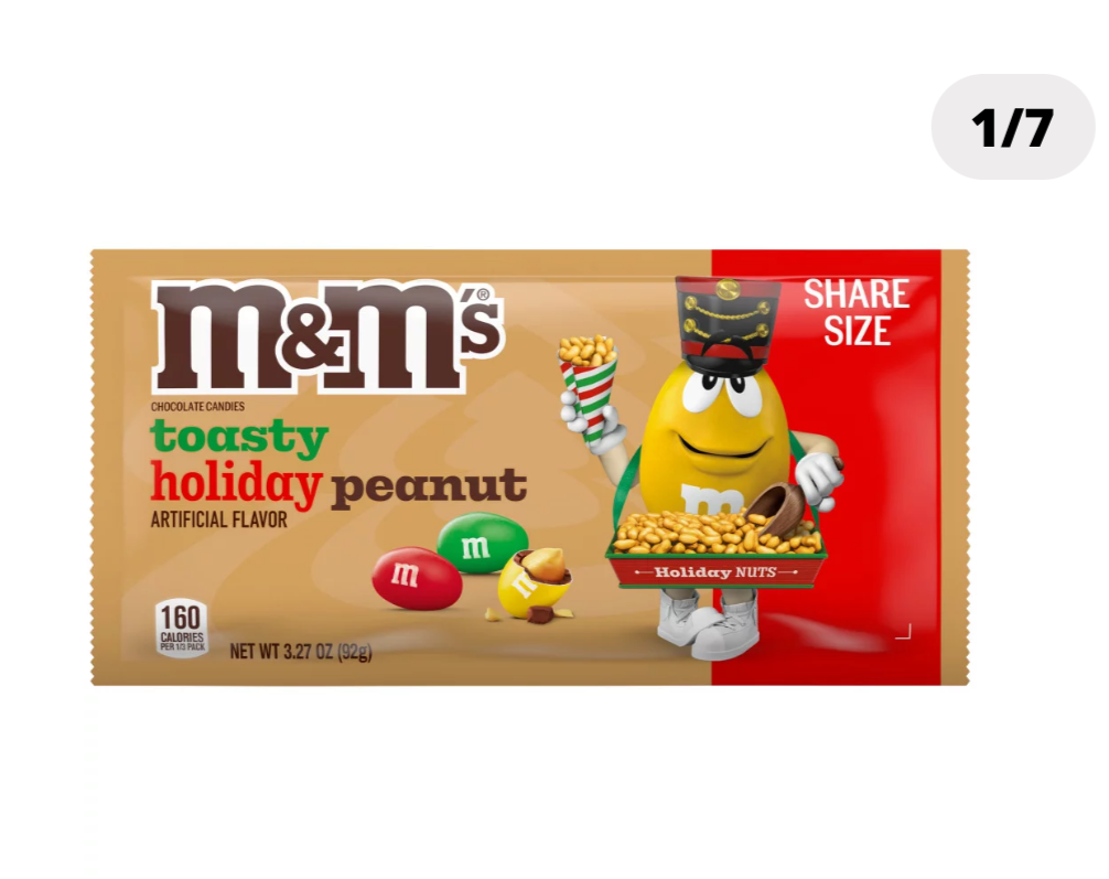 M&M's Toasty Holiday Peanut 99g Share Size