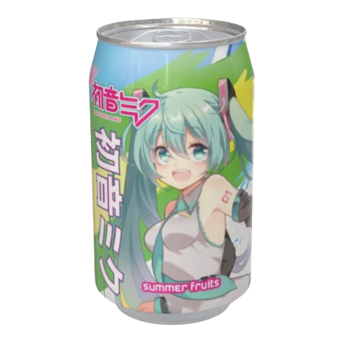 Kawaji Hatsune Miku Summer Fruits Flavour Soda 330ml