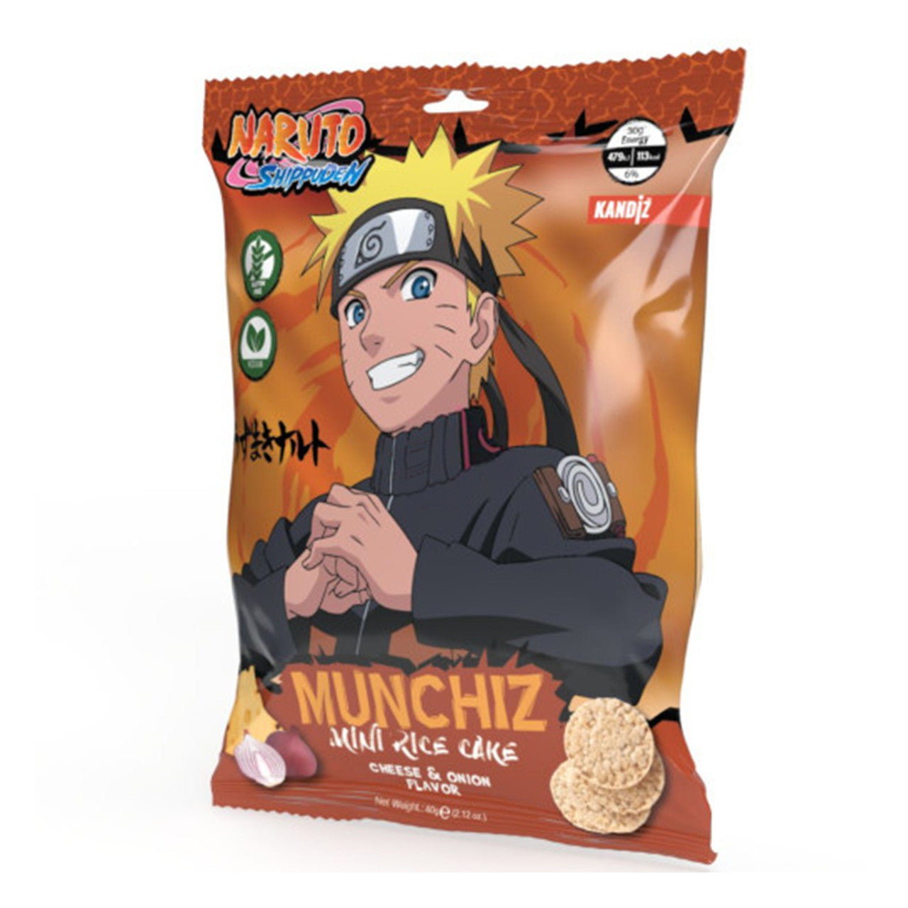 Munchiz Naruto Cheese and Onion Rice Cakes