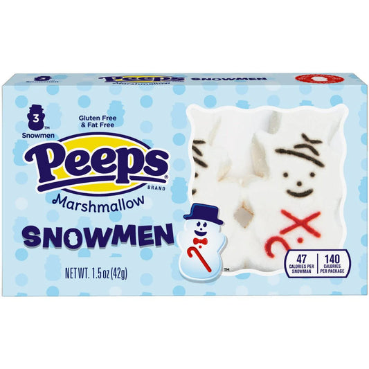 Peeps Marshmallow SnowMen 3PK