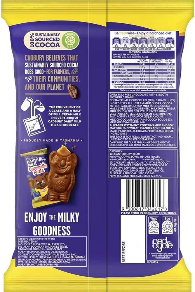 Cadbury Dairy Milk Giant Caramello Koala 35g Australia