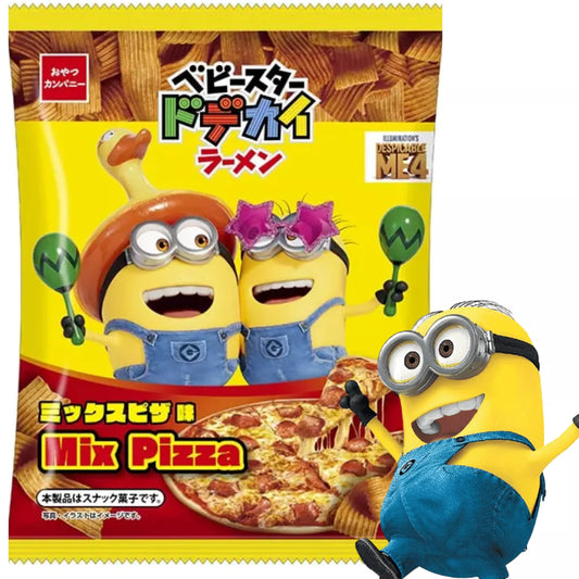 Oyatsu Minions Baby Star Dodekai Ramen Snack Mixed Pizza 60g Japan