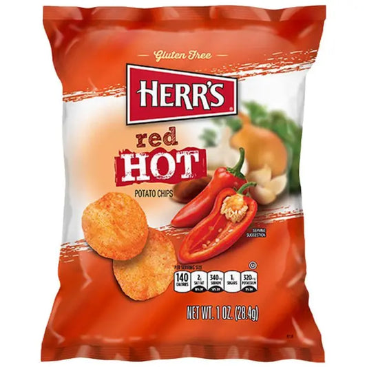 Herr’s Red Hot Potato Chips 28g