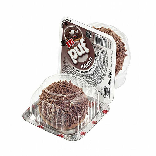 Eti Puf Cocoa Granular Coated Marshmallow Biscuit