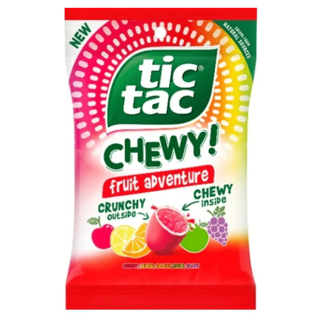 Tic Tac Chewy Fruity Adventure Peg Bag 80g