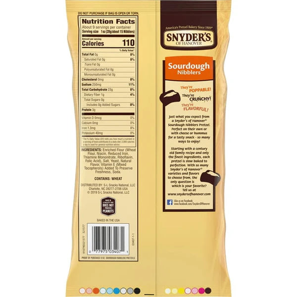 Snyder's Pretzel Sourdough Nibblers 255g