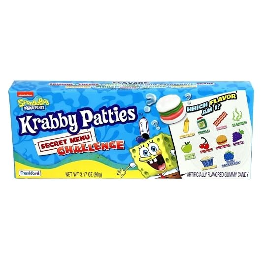 Spongebob Squarepants Krabby Patties Secret Menu Challenge 90g