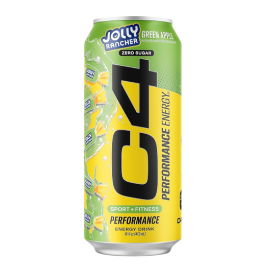 C4 Zero Sugar Energy x Jolly Rancher Green Apple 473ml