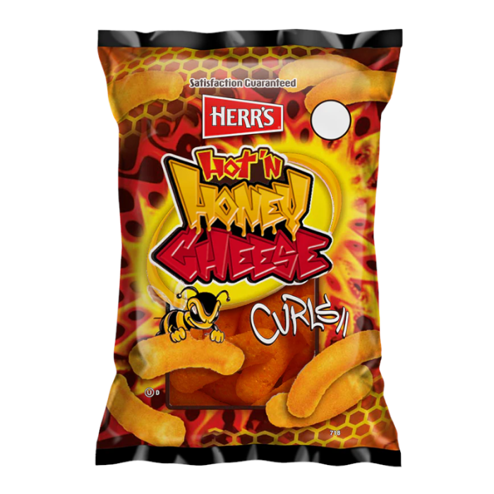 Herr's Hot 'N Honey Cheese Curls 198g