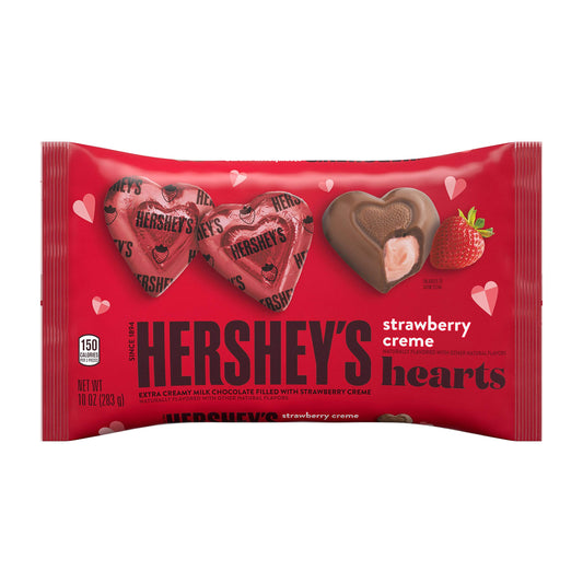 Hershey's Extra Creamy Strawberry Creme Hearts BAG 249g