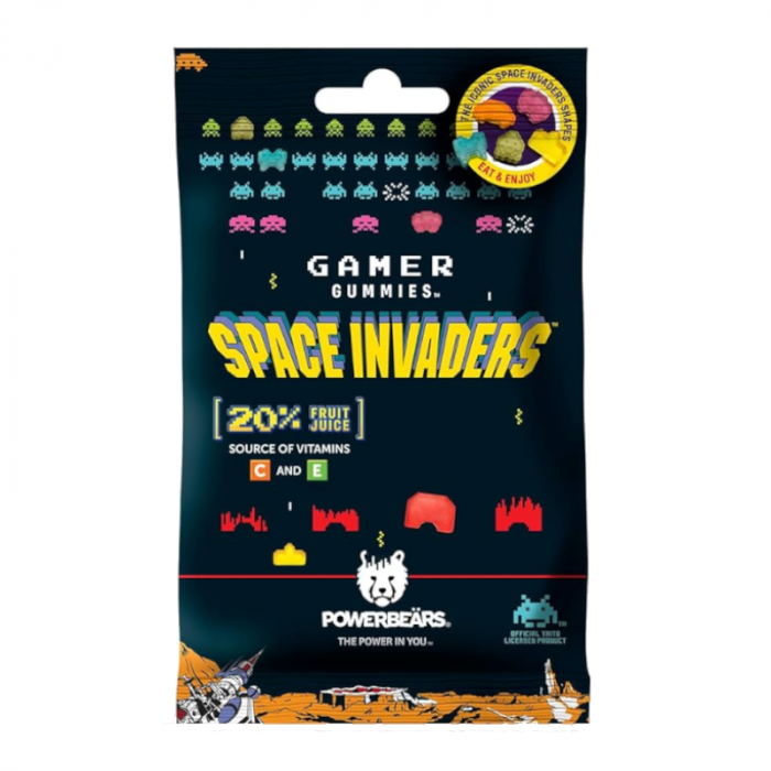 Powerbears Space Invaders Gummies 50g