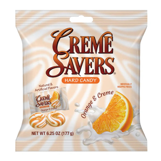 Creme Savers Hard Candy Orange & Cream 177g