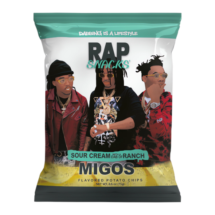 Rap Snacks Migos Sour Cream Ranch 71g