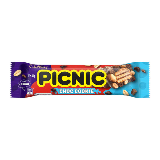 Cadbury Picnic Choc Cookie 46g Australia