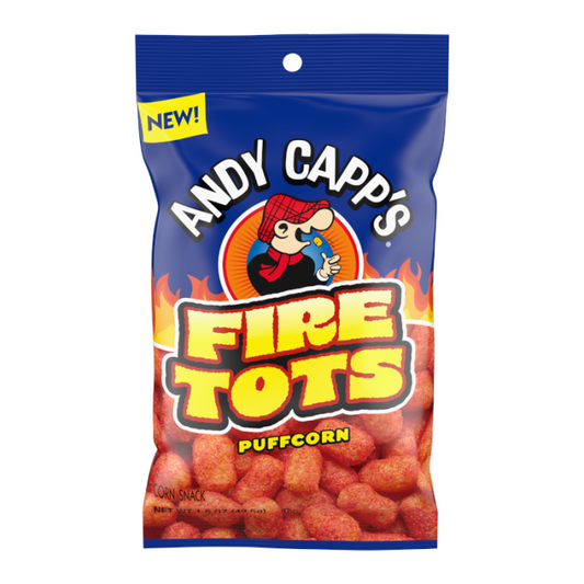 Andy Capps Fire Tots Puffcorn Snacks 42.5g