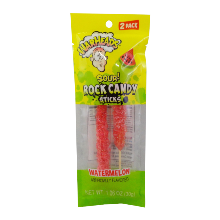 Warheads Rock Candy Sticks Peg Bag 30g