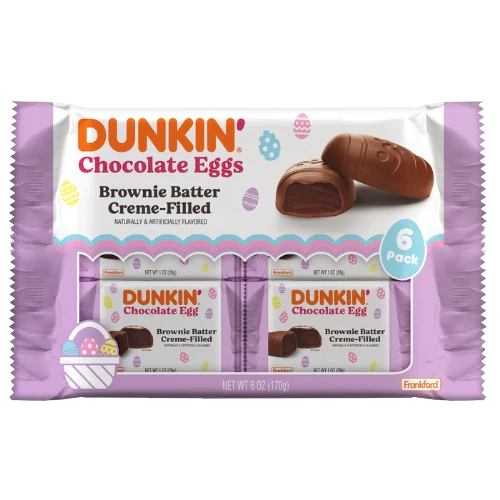 Frankford Dunkin' Chocolate Eggs Brownie Batter Creme 6 count