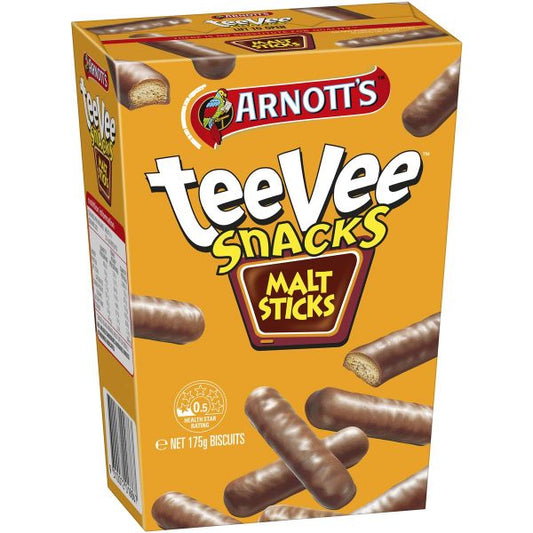 ARNOTT’S TEE VEE SNACKS MALT STICKS 175g Australia