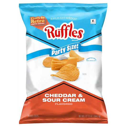 Ruffles Potato Chips Cheddar Sour Cream 184g