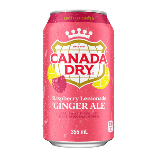Canada Dry Raspberry Lemonade Ginger Ale 355ml
