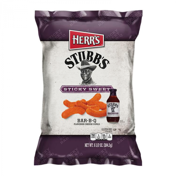 Herr's Stubb's Sticky Sweet Bar-B-Q Curls 170g