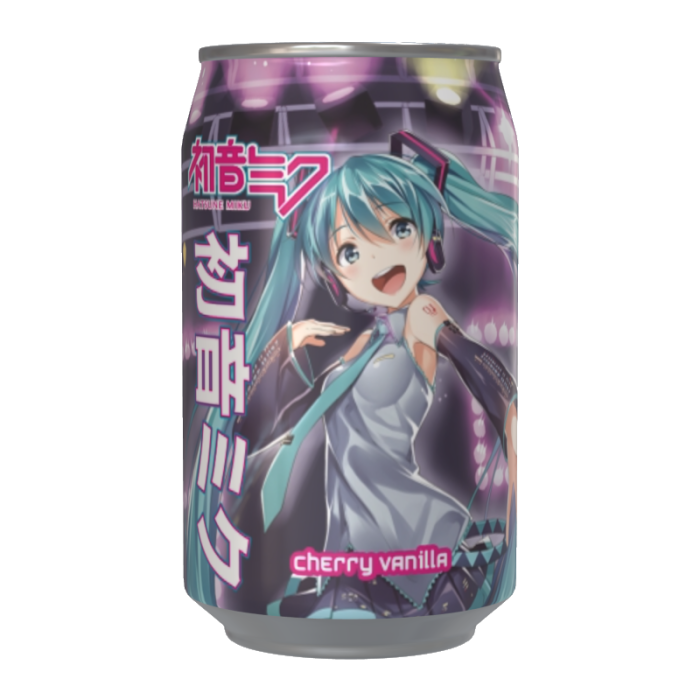 Kawaji Hatsune Miku Cherry Vanilla Flavour Soda 330ml