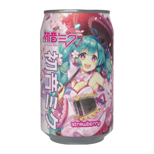 Kawaji Hatsune Miku Strawberry Flavour Soda 330ml