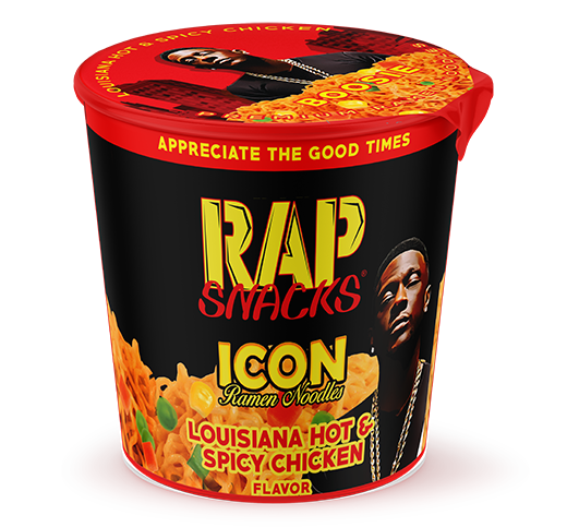 Rap Snacks Icon Ramen Noodles - Louisiana Hot & Spicy Chicken Boosie 64g