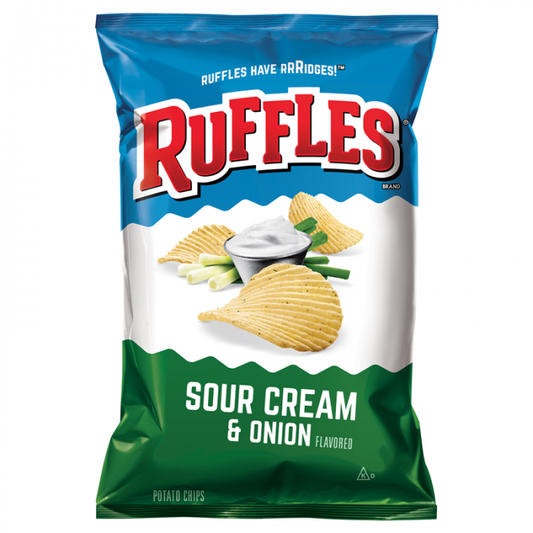 Ruffles Potato Chips Sour Cream & Onion 184g