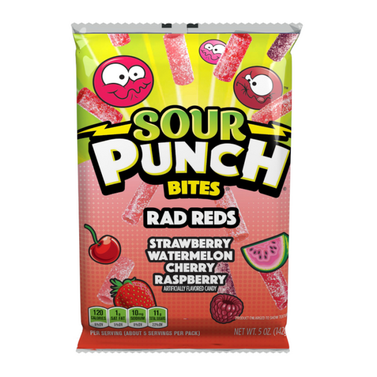 Sour Punch Bites Rad Reds 141g